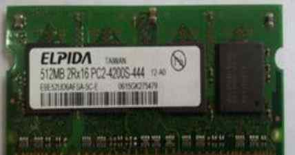 Память для ноутбука elpida 512mb PC2-4200s DDR2