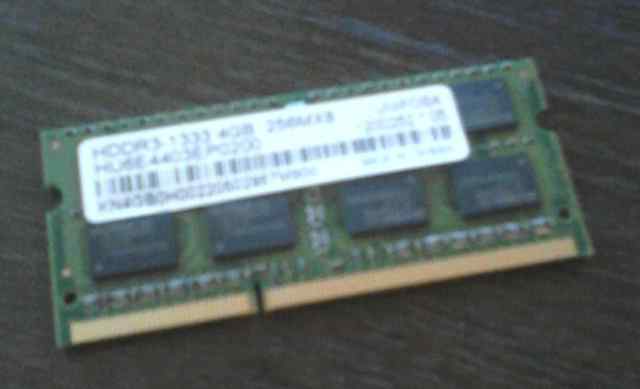 Оперативная память ноутбука DDR3-1333 4GB