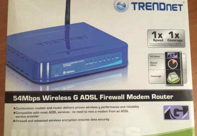 Adsl-модем и WiFi-роутер Trendnet TEW-435BRM