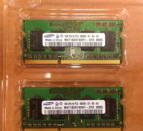 1gb + 1gb Samsung sodimm DDR3 2Gb