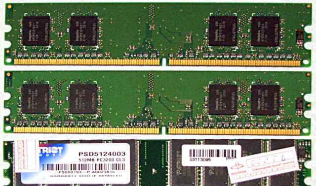 Память DDR2 256MB + 256MB + 512 MB