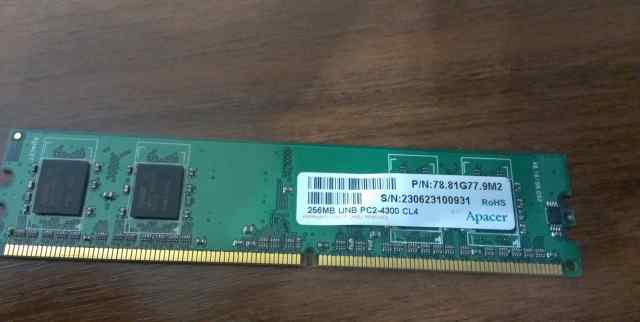 Оперативная память DDR2 Apacer 256 MB UNB PC2-4300