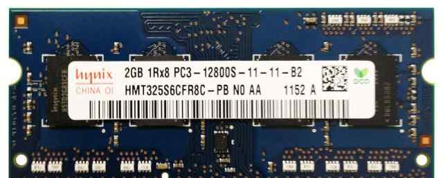 Модуль пямяти Hynix DDR3 SO-dimm PC3-12800 2GB