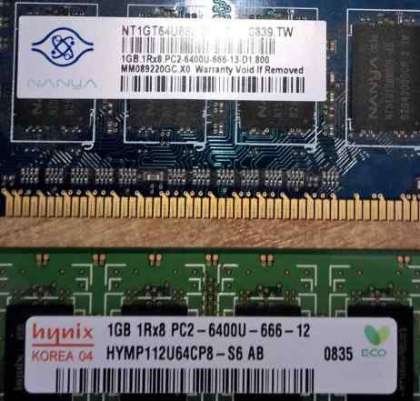 Dimm DDR2 PC-6400 4Gb (1гб x4) HP, Hynix