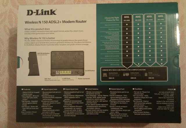 Adsl2+ Wireless-N роутер D-Link DSL-2640U