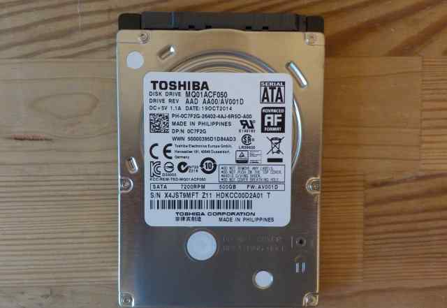 Toshiba MQ01ACF050 500 GB 2.5"