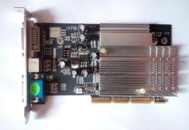 ATI 9250, 128Мб AGP - S-video, DVI, VGA
