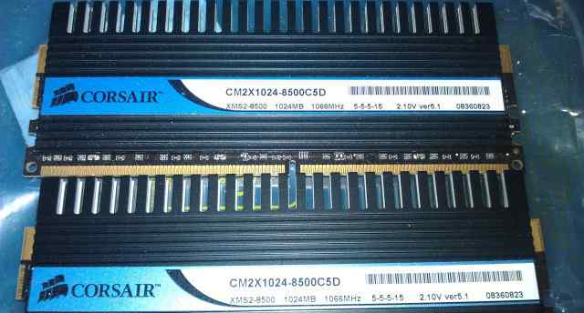 DDR2 2x1Gb Corsair