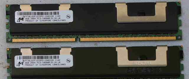 Серверная память 16GB (2x8Gb) Micron DDR3 ECC REG