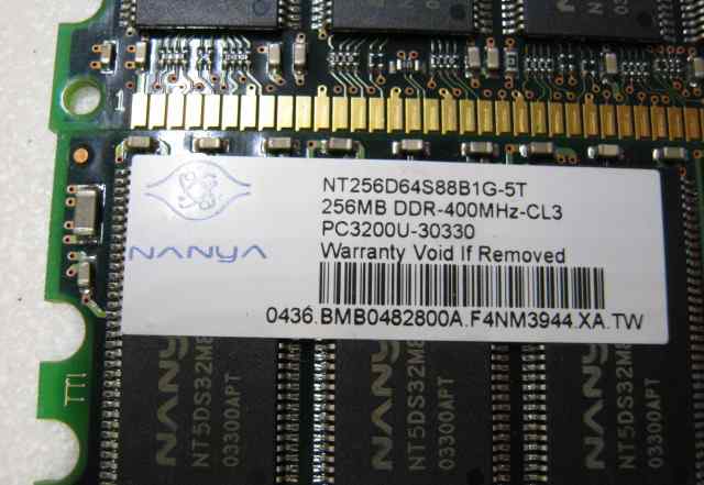 HP Nanya 256Mb DDR1 400MHz