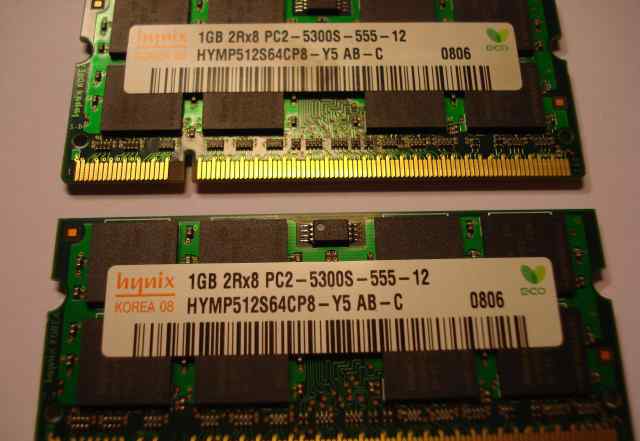 Оперативная память Hynix DDR2 PC2-5300 2x1Gb