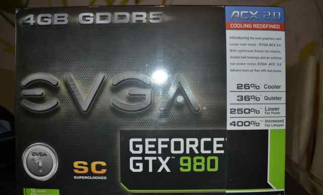 Видеокарта evga GTX 980 SC ACX 2.0 4GB