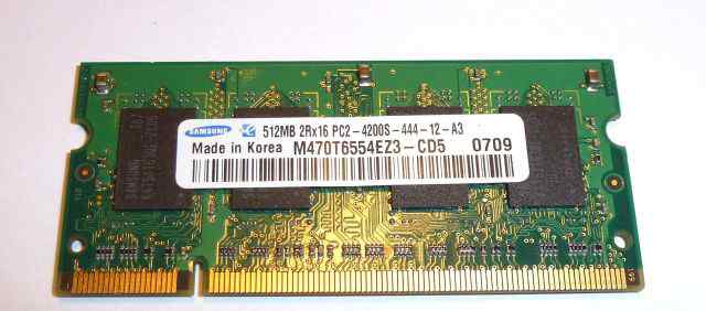 SO-dimm PC2 512Mb 4200S Samsung