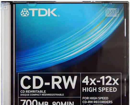 Диски CD-RW TDK, Philips, Verbatim