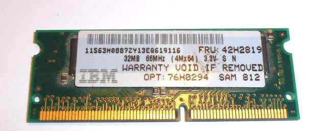 PC-66 32MB SO dimm
