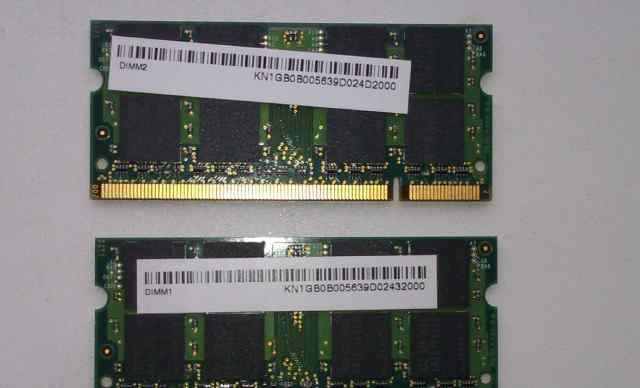 SO dimm 1Gb 2шт DDR2 Оперативная память