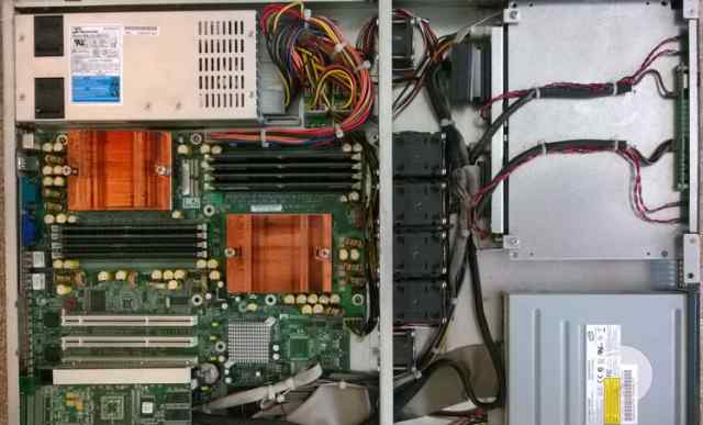Сервер 1U Dual Opteron 265, scsi, 14 Gb RAM