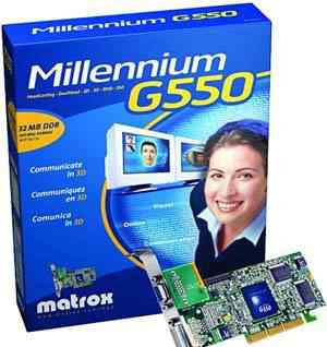 Matrox Millenium G550, 32MB DDR, DualHead