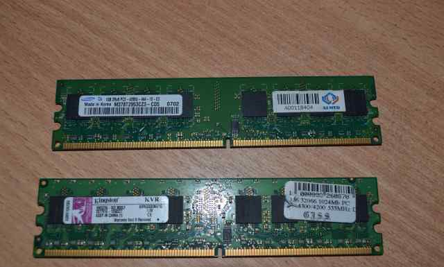 DDR2 2Gb (2х1Гб) 533MHz