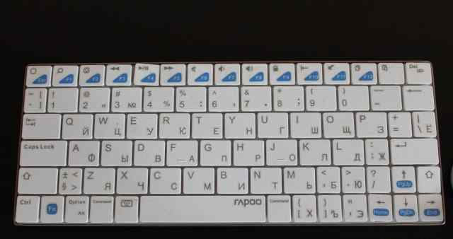 Клавиатура rapoo E6300 white, немного б/у