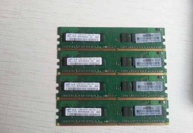 Samsung DDR2 512mb 1rx8 pc2-5300u-555-12-zz