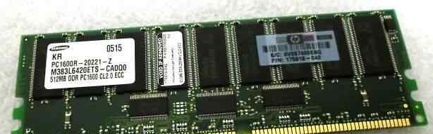 Samsung 512mb DDR PC1600R Server HP 175918-042