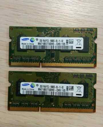 Samsung 2GB 1Rx8 PC3-1060S-09-11-B2 (2 планки по 2