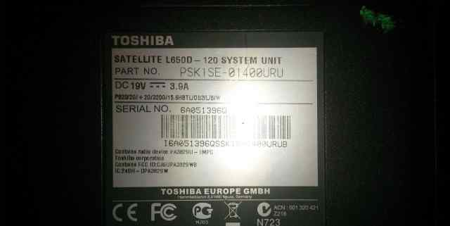 Toshiba Satellite L650D-120 на запчасти