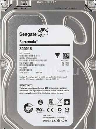Жесткий диск seagate Barracuda 3000GB (3TB)