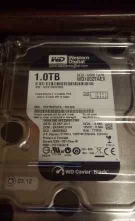 Новый 3.5" жесткий диск 1TB 64mb Cache WD Black