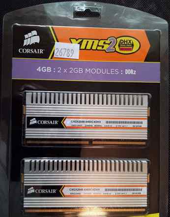4Gb DDR2 800Мгц Corsair CM2X2048-6400C4DHX
