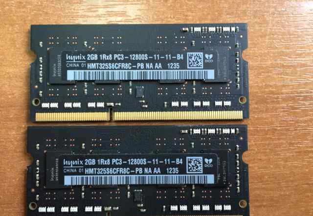 DDR3 SO-dimm 2x2Gb Hynix PC3-12800S-11-11-B4