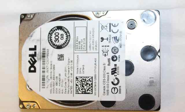 Жесткий диск dell 300Gb SAS 6 Gbps 2.5 дюйма