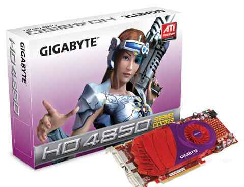 Radeon HD4850 512MB gigabyte