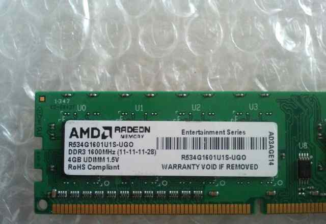 AMD AV34G1601H1-UO DDR3 1600Mhz (11-11-11-28)