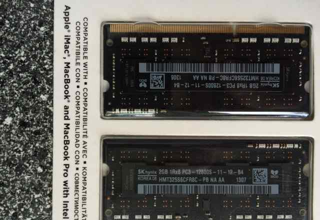 Apple (Micron) DDR3 so-dimm 1600MHz 2x2Gb