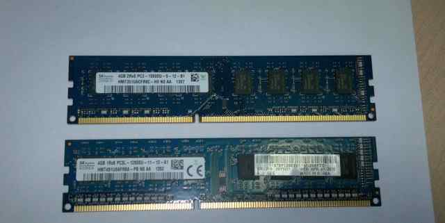  память hynix DDR3 4GB. 2 шт