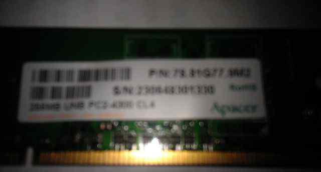 DDR2 PC2-4300 CL4 256MB 74шт