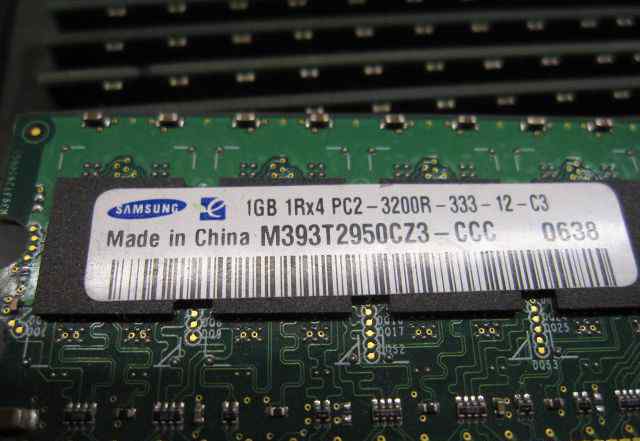 Samsung серверная DDR2 400MHz 1Gb Ecc Reg