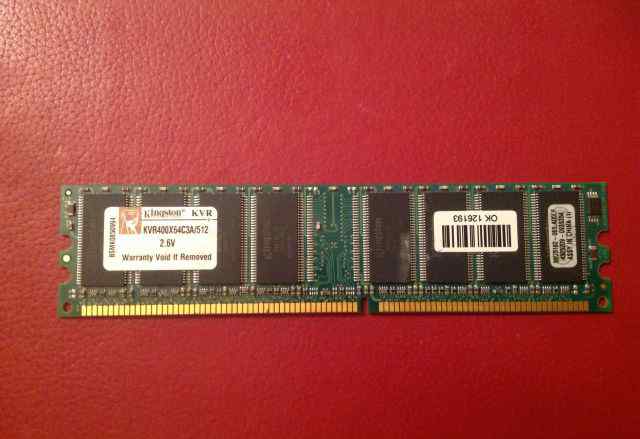  оперативную память DDR PC-3200 512 Мб -1шт