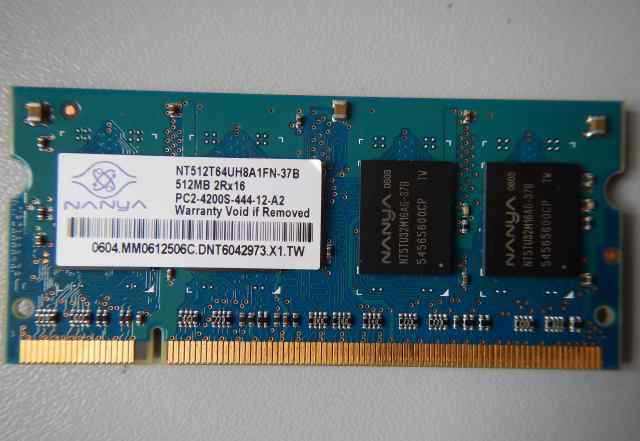 Память для ноутбука DDR2 sodimm 512MB