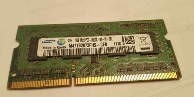  озу so-dimm DDR3 1066 MHz Samsung Korea