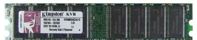 2 шт Модуль памяти Kingston KVR400X64C3A/1G DDR