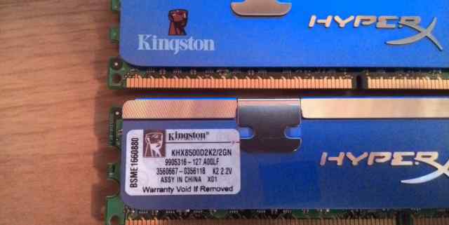 Модули памяти Kingston HyperX DDR2 "2гб"