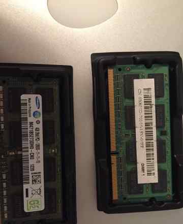 DDR3 1333 SO-dimm 4Gb 12800 в наличии 4 штуки