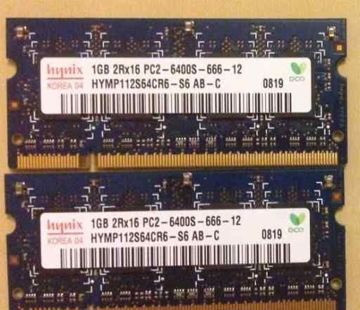Hynix DDR2 sodimm 1 GB x2 6400 800 MHz