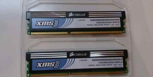 Оперативная память Corsair CMX4GX3M2A1600C8 4GB