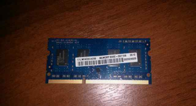 Оперативная память от Samsung NP-NC110 ddr 3 2gb