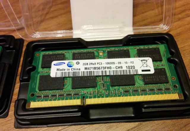Память для ноутбука Samsung DDR3 2x2Gb