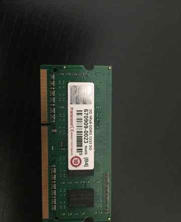 SO-Dimm Transcend 2Gb 1Rx8 DDR-3 1333